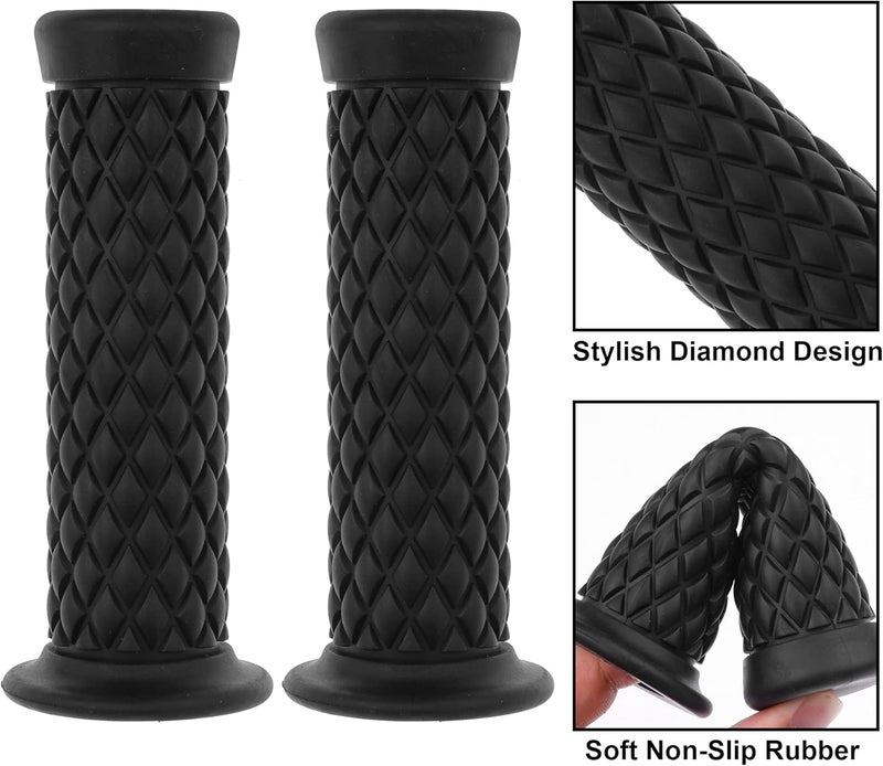 Coxotom Universal Motorcycle Handles Grips - Non Slip Rubber Motorcycle Grips for Harley Honda Yamaha Suzuki Kawasaki Dirt Bike - Image 2